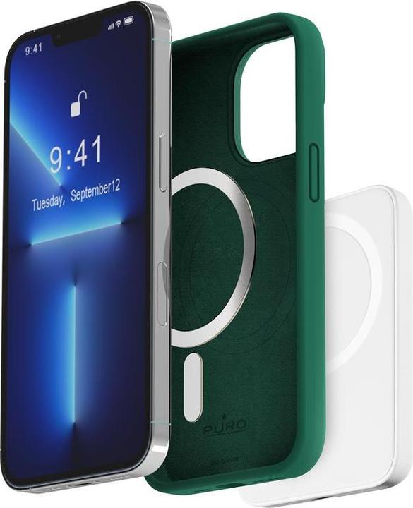 Produktbild Puro ICON MAG - Etui iPhone 14 Pro MagSafe (Dark green) (Apple iPhone 14 Pro)