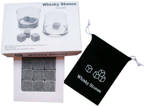 Image du produit PhoneLook Set de glaçons créatifs avec cubes en pierre Whisky / Cocktails / Boissons (9 pièces) (Pierres à whisky)