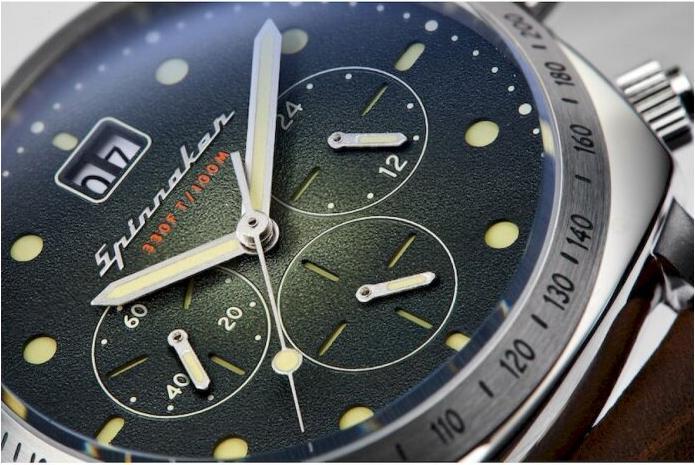 Actual product image Spinnaker SP-5068-02 Hull Chronograph 42mm 10ATM (Chronograph, 42 mm)