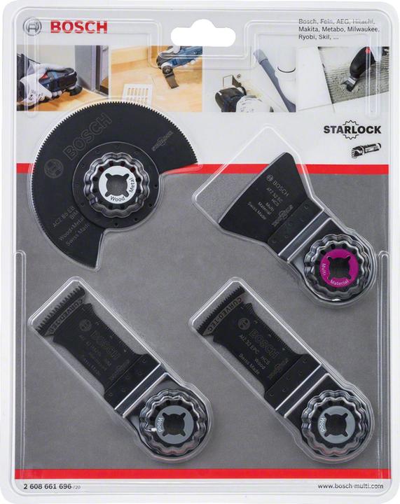 Actual product image Bosch Zubehör Starlock floor/installation set, 4-piece, consisting of tools for floor work