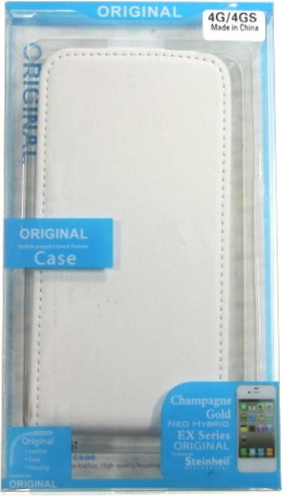 Actual product image OEM Slim Leather Flip Case iPhone 4/4s White (Apple iPhone 4s, Apple iPhone 4)