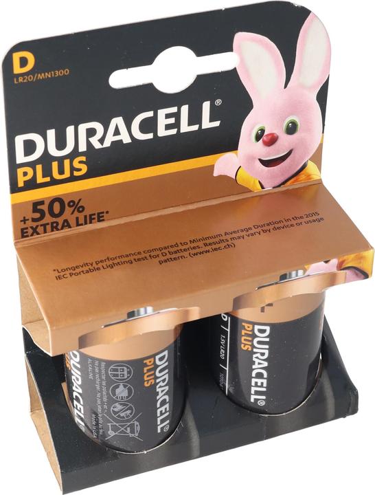 Produktbild Duracell Plus (2 Stk., D, 15000 mAh)