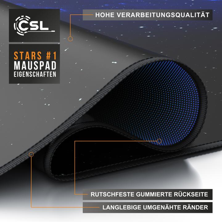 Actual product image CSL Gaming Mouse Pad, XXXL 1200 x 600 x 3 mm Desk Pad Extra Large, Washable