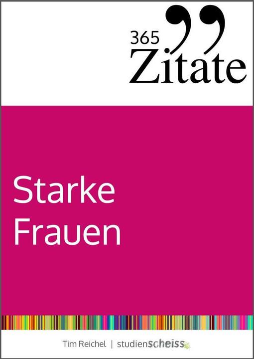 Produktbild 365 Zitate für starke Frauen (Deutsch, Tim Reichel, 2019)