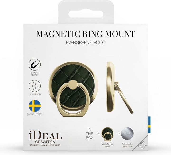 Actual product image iDeal Of Sweden Magnetic Ring Mount Evergreen Croco