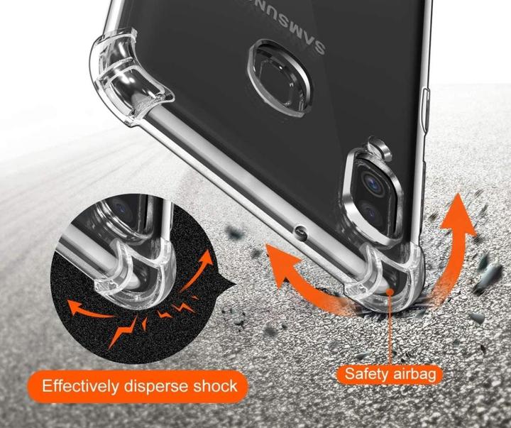 Actual product image Screenguard Samsung Galaxy A40 Case Crystal Soft Airbag Bumper (Samsung Galaxy A40)