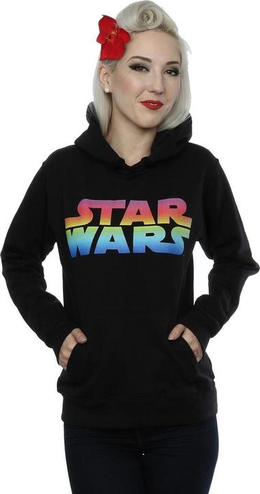 Actual product image Star Wars Womens/Ladies Rainbow Logo Hoodie (S)