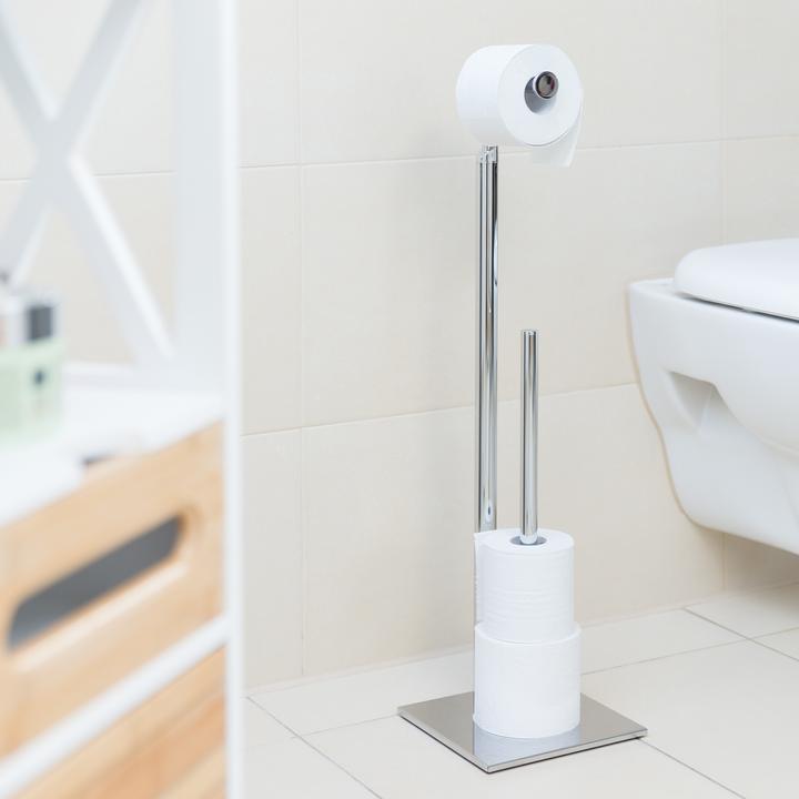 Image du produit Relaxdays Porte-papier toilette, sur pied