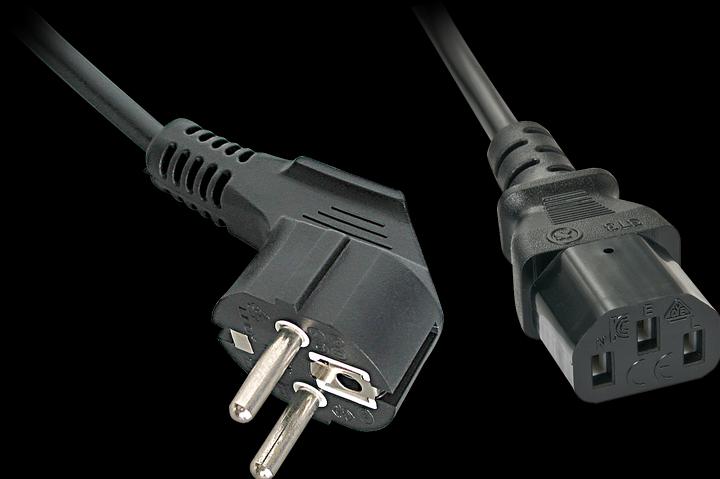 Produktbild Lindy IEC-Netzkabel Schuko an IEC-C13 (2 m)
