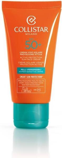 Immagine prodotto Collistar CS Sun - Protezione Attiva Crema Viso Antirughe SPF 50+ (Crema solare viso, SPF 50, 50 ml)