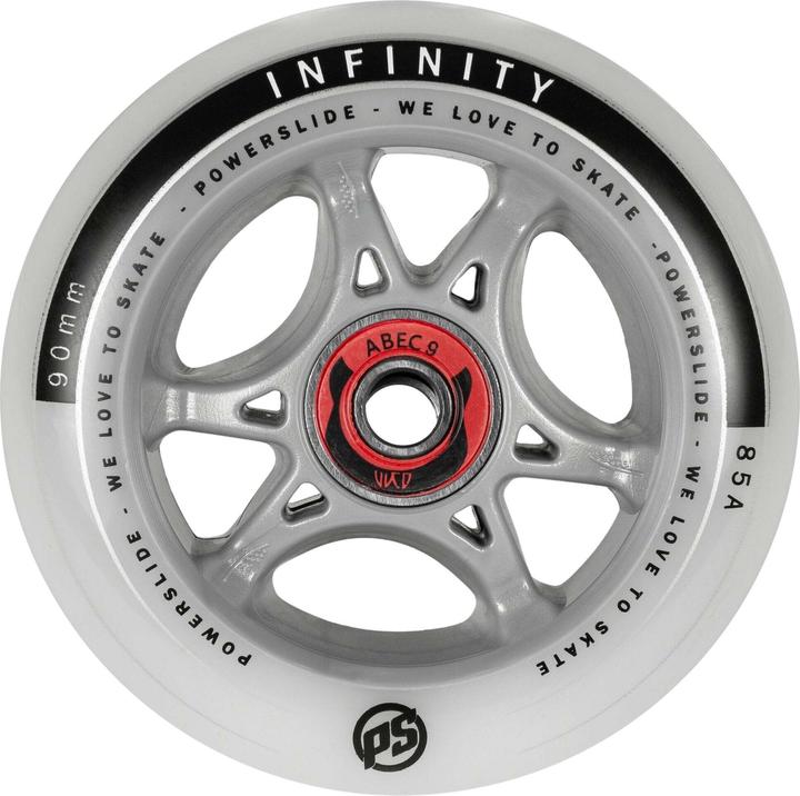 Powerslide Skateboard Wheels Infinity Rtr Spacer 4-Pack 2023 (90 mm)