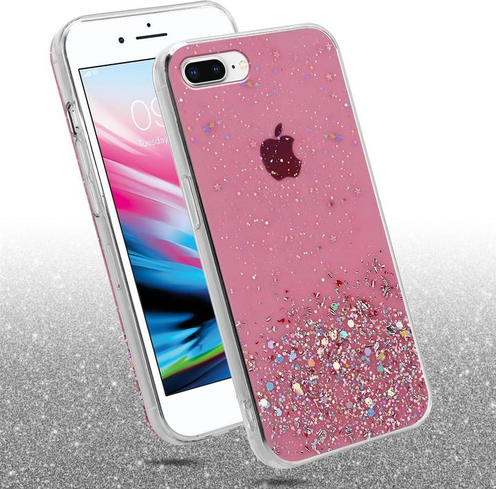 Actual product image Cadorabo TPU cover sparkling glitter (Apple iPhone 7 Plus, Apple iPhone 7s Plus)