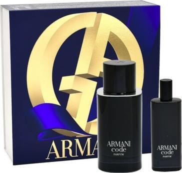 Actual product image Giorgio Armani Code Homme Le Parfum Set Eau de Parfum 75ml + Eau de Parfum 15ml (Eau de parfum, 1434.51 ml)