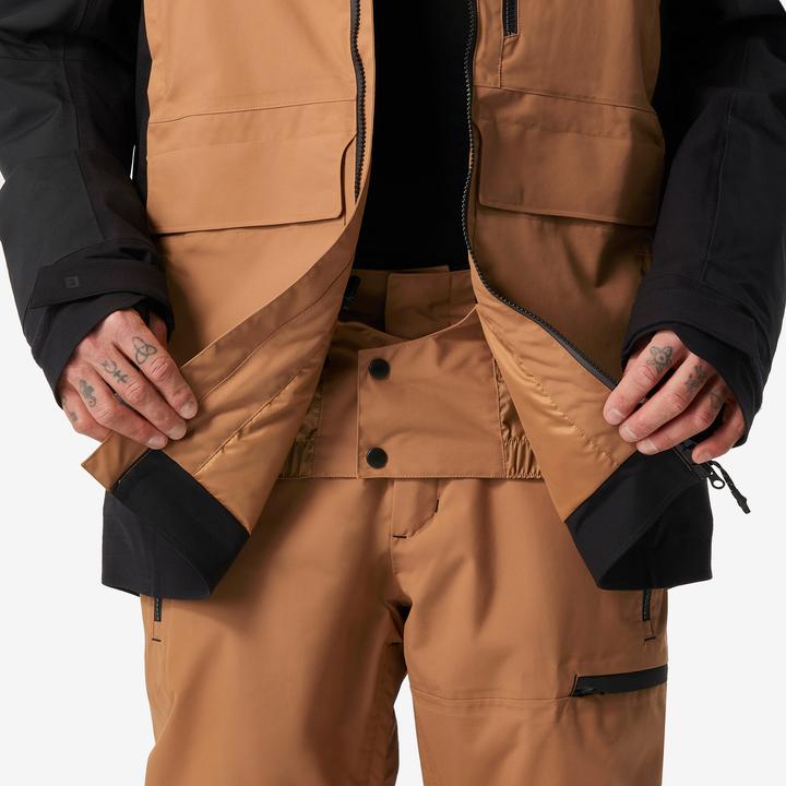 Produktbild Dreamscape Snowboardjacke Herren Skijacke - SNB 500 Ziprotec camel/schwarz (XXL)