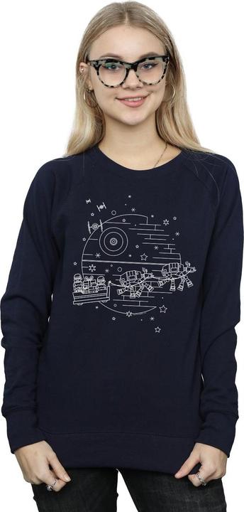 Immagine prodotto Star Wars Death Star Sleigh Felpa Donna (M)