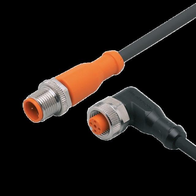 Image du produit IFM Câble de connexion M12 mâle M12 femelle - câble - 2 m