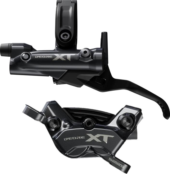 Shimano Frein à disque Deore XT à 4 pistons BL-M8200 + BR-M8220 (Frein avant, Kit de frein, 4)