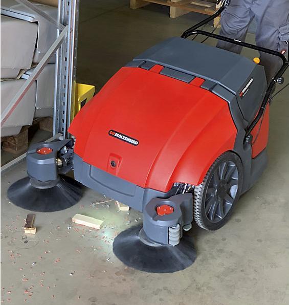 Immagine prodotto Stolzenberg Spazzatrice Twin Sweep, TS 900E Basic, con sistema di spazzole a tandem.