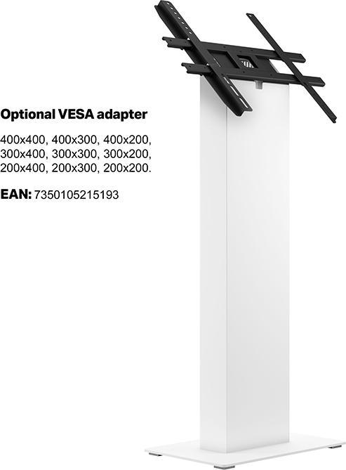 Actual product image DSS Indoor kiosk 15-32", metal, white/5186