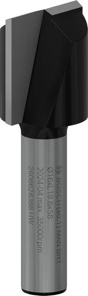 Produktbild Bosch Professional Zubehör Nutfräser, 8 mm, D1 16 mm, L 19,6 mm, G 51 mm. Für Handfräsen