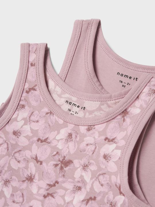 Actual product image Name it Nmftank Top 2p Mauve Flower Noos (92)