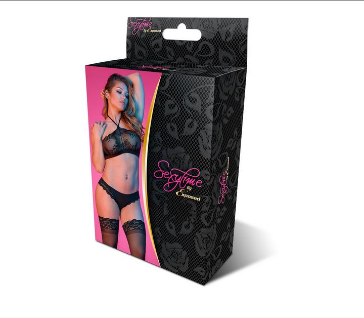 Produktbild Magic Silk Halter Bandeau & Panty Set (S/M)