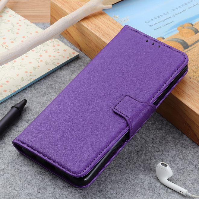 Actual product image MU Classic Litchi Leather Bookcover Series (Motorola Edge)