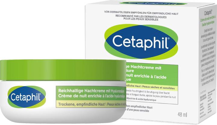 Actual product image Cetaphil Daily Essentials Reichhalt Nachtcreme mit Hyaluronsäure (48 ml, Night cream)