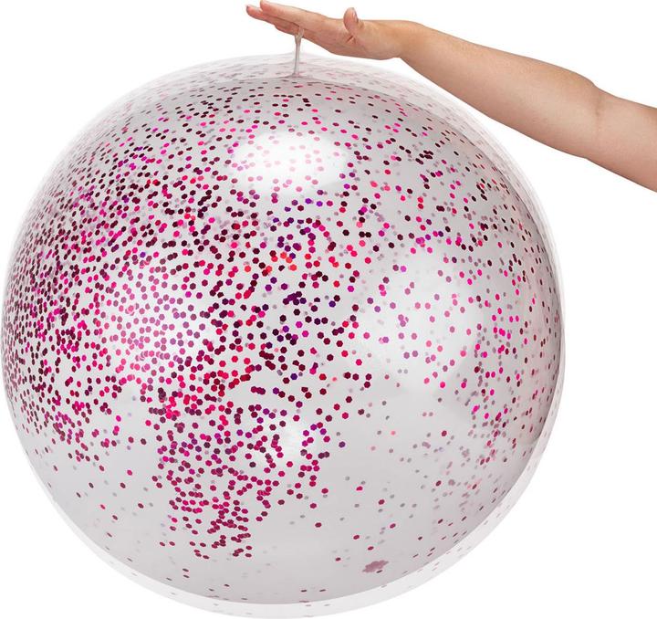 Actual product image Toi-Toys Inflatable glitter balloon, 60cm