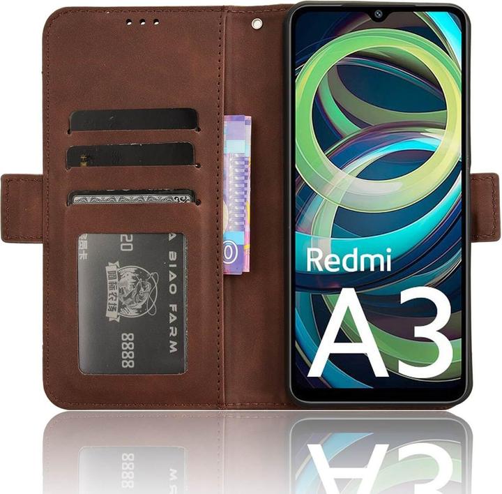 Produktbild Cover-Discount Xiaomi Redmi A3 - Etui viele Kartenfächer (Xiaomi Redmi A3)