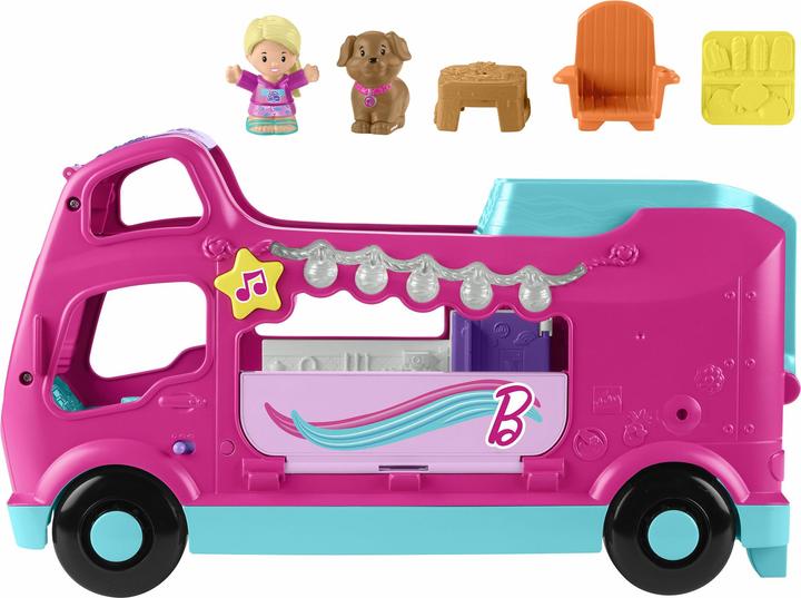Actual product image Fisher-Price Little People Barbie Little Dreamcamper playset with lights and sounds, 2 figures (85)