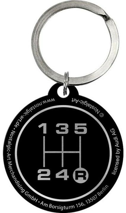 Image du produit Nostalgic-Art Merchandising Porte-clés Audi Logo Ø 4 cm, 1 pièce, Multicolore