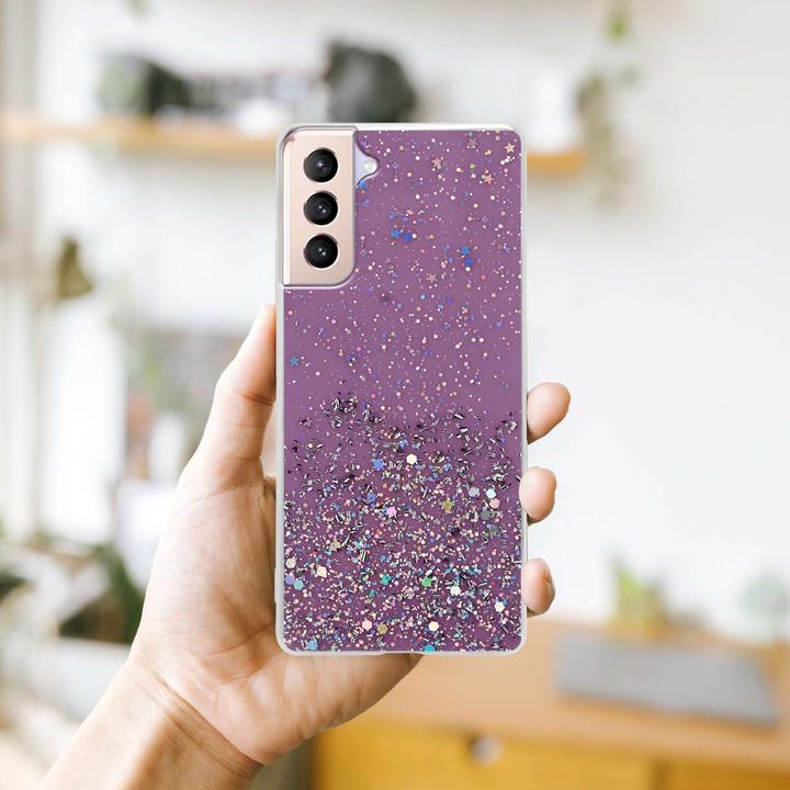 Produktbild Cadorabo TPU Cover funkelnder Glitter (Samsung Galaxy S21+)