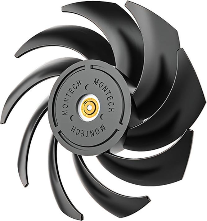 Montech Metal120 PWM Lüfter - 120 mm, schwarz (120 mm, 1 x)