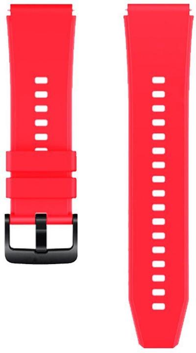 Image du produit Marka Niezdefiniowana Bracelet en silicone pour Huawei Watch GT 2/3/4/2 Pro/3 Pro/4 Pro/GT 2e 46mm - Rouge (Silicone)