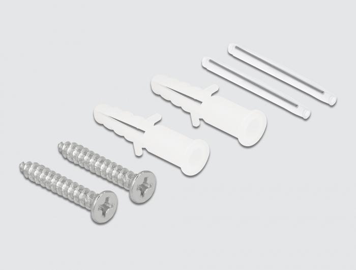 Produktbild Delock LWL Anschlussdose zur Wandmontage für 1 x SC Simplex oder LC Duplex weiss (Spleissbox)