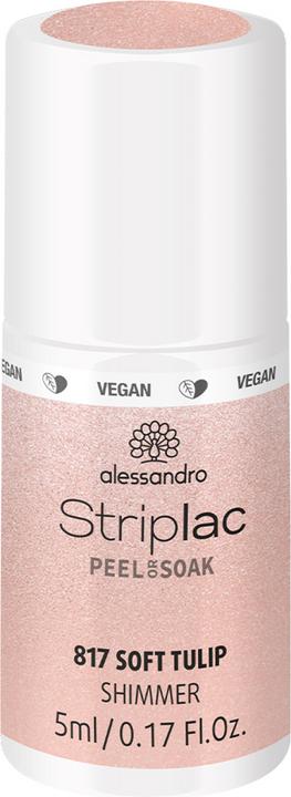 Actual product image Alessandro Striplac Soft Tulip Shimmer (UV gel varnish)