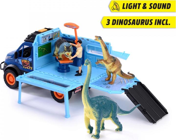 Actual product image Dickie Dino World Lab Truck playset