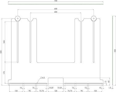 Immagine prodotto SmartMetals Supporto per soundbar per sollevatori a pavimento (1 pz.)
