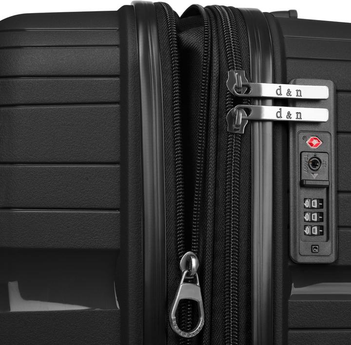 Image du produit D&N Travel Line 4300-Plus 4 roues Trolley L 76 cm avec soufflet extensible (96 l, XL (à partir de 115l))