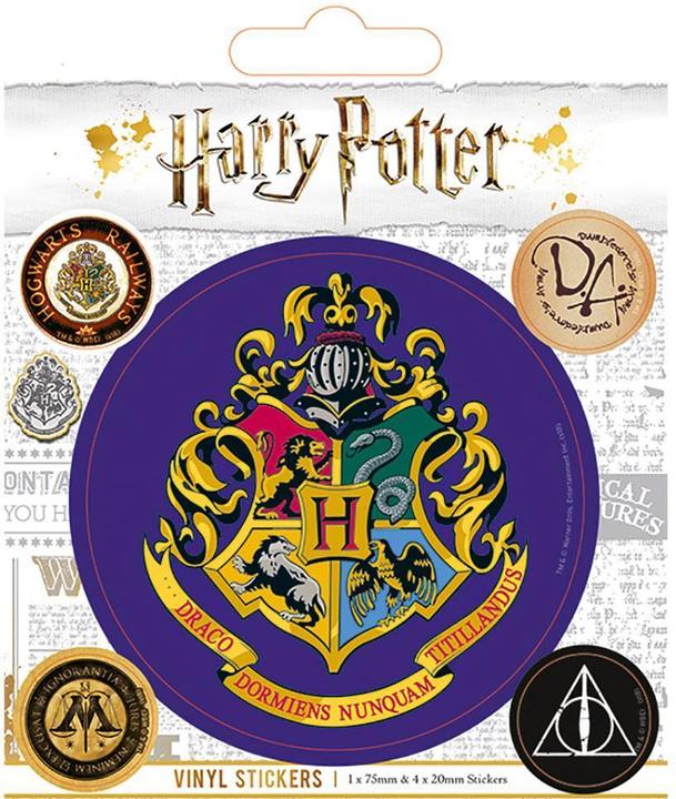 Actual product image Hogwarts stickers 5-pack vinyl