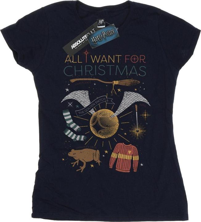 Actual product image Womens/Ladies All I Want For Christmas Cotton T-Shirt (L)