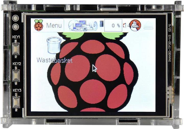 Actual product image Raspberry Pi Pi case for 3.2" touch screen display