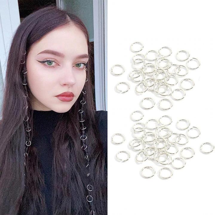 Image du produit JTI Anneaux de cheveux 50 pièces - Argent