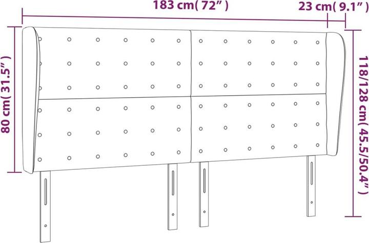 Produktbild VidaXL Zain (183 x 23 x 128 cm)