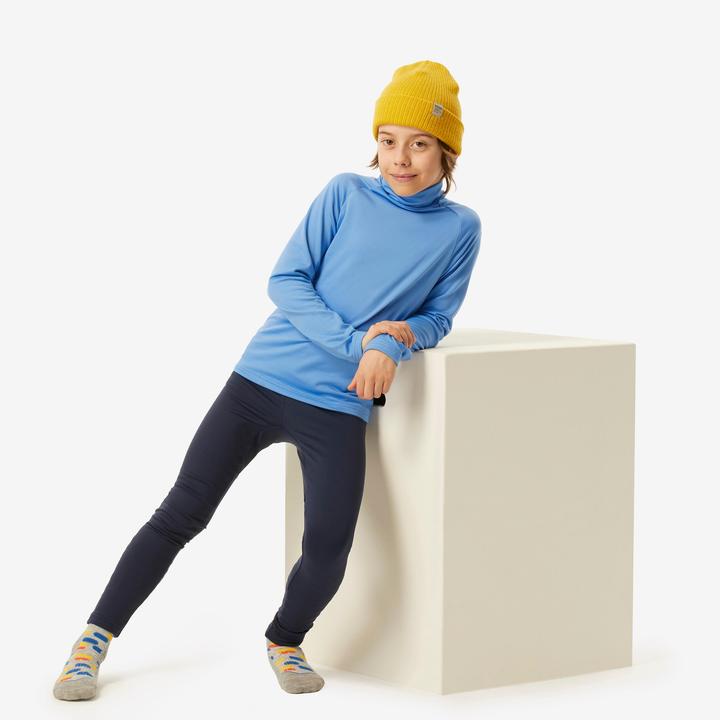 Immagine prodotto Wedze Maglia funzionale da sci per bambini a collo alto - BL 500 blu (116)