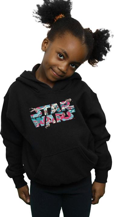Image du produit Star Wars - Sweat à capuche WAVY SHIP LOGO - Fille (140, 146)