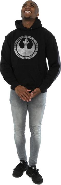 Actual product image Star Wars Mens Rogue One May The Force Be With Us Hoodie (M)