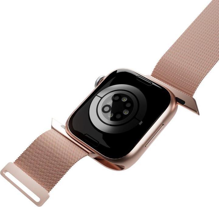Actual product image Puro Milanese Magnetic Band - Pasek ze stali nierdzewnej do Apple Watch 38/40/41 mm (różowe złoto) (38 mm, 40 mm, 41 mm, Stainless steel)