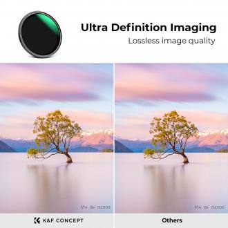 Actual product image K&F Concept Concept Nano X No Fork ND8-128 Magnetic Filter - 82mm (82 mm, Neutral density filter, 82 mm)